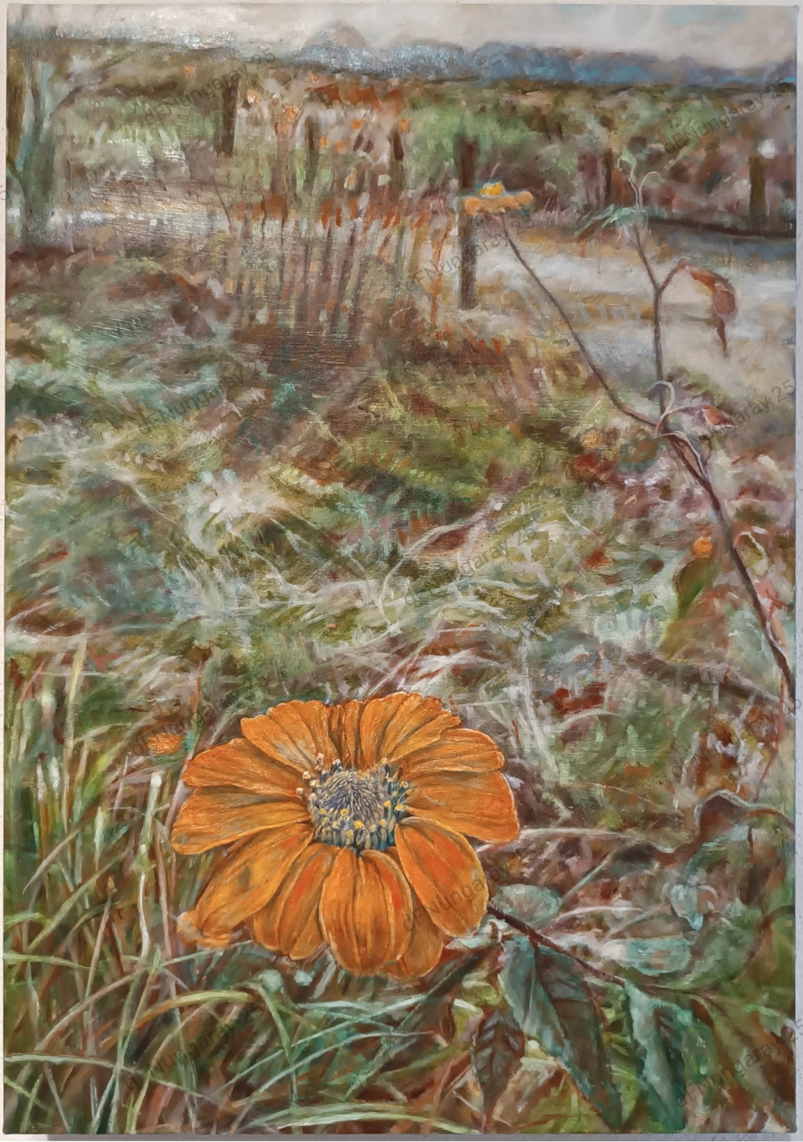 Oil painting: <em>Café de la Yerbabuena</em>