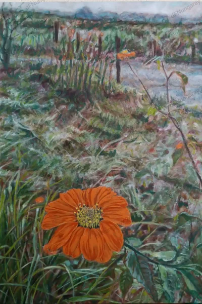Oil painting Flor de Tacote