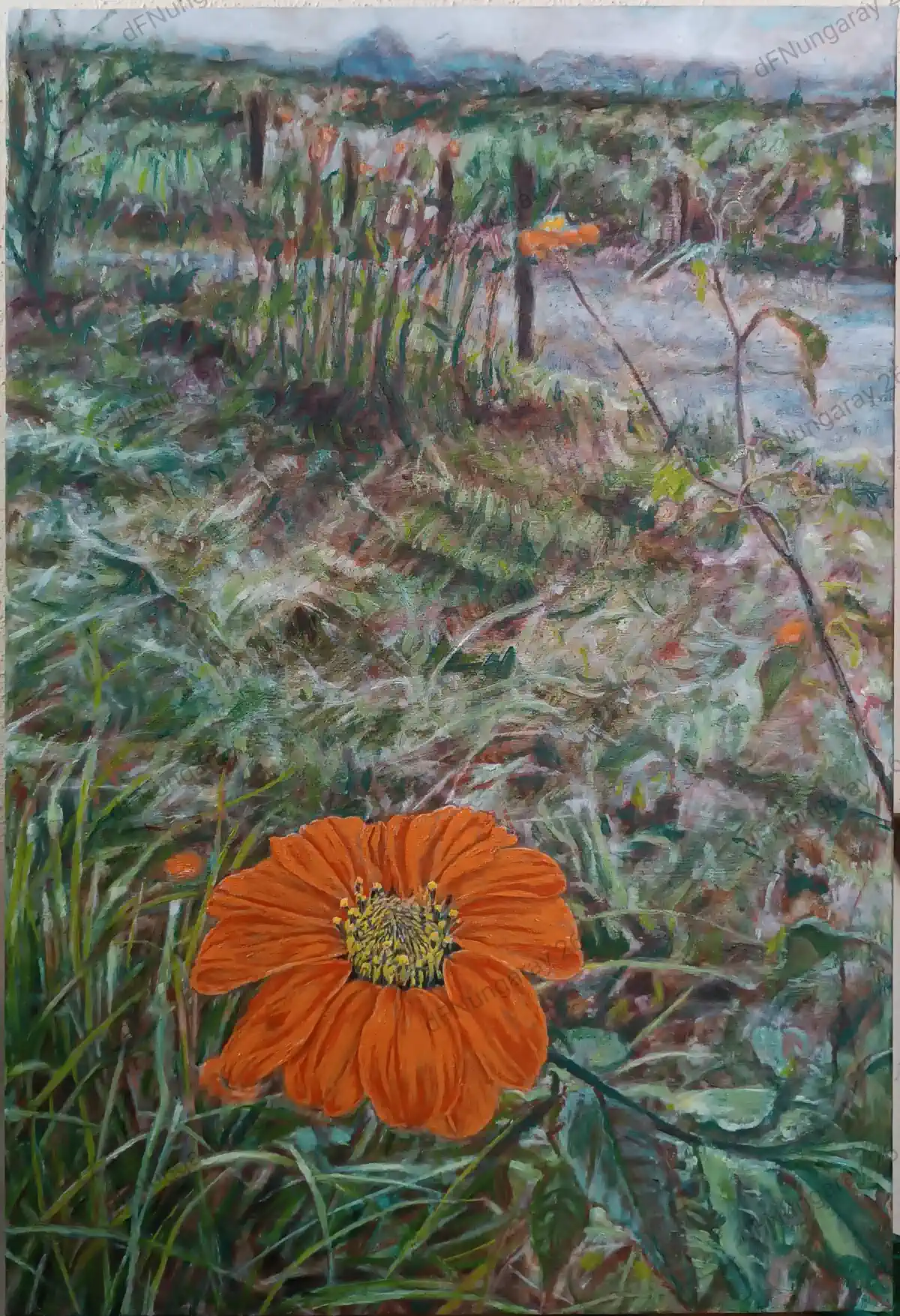Oil painting Flor de Tacote